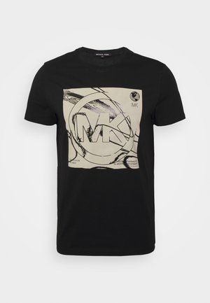AEROSOL TEE - T-shirt con stampa - black