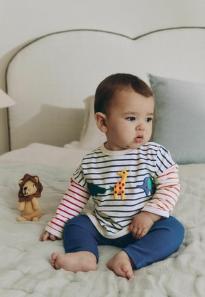 Next, REGULAR FIT - TOP AND LEGGINGS BABY SET - Leggings - Trousers - red blue safari animals