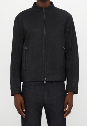 Lederjacke - black