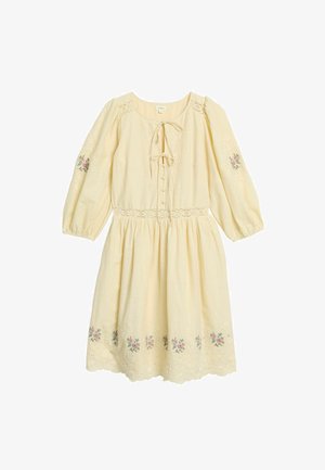 Newbie, EMBROIDERED DRESS NEWBIE WOMAN - Hverdagskjole - yellow