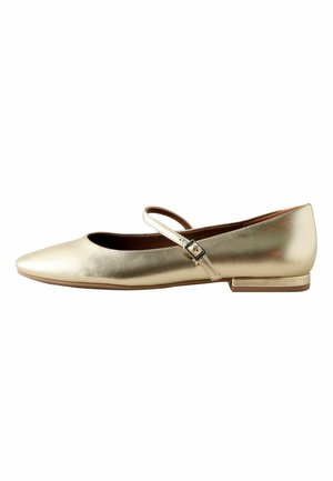 REGULAR FIT  - Bailarinas con hebilla - new gold