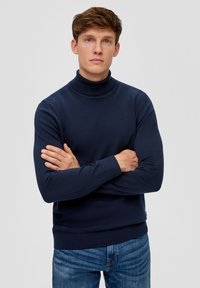 s.Oliver À COL ROULÉ - Strickpullover - navy