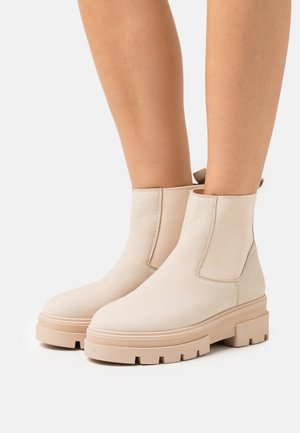 Anna Field, Enkellaarsjes met plateauzool - beige