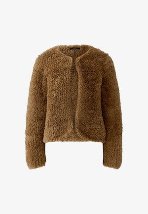 Oui, STRICKJACKE - Winter jacket - brown