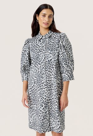 Blusenkleid - grey leopard patteren
