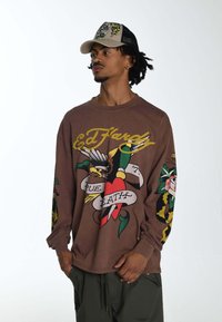 Ed Hardy - TRUE-TILL-SNAKE LONG SLEEVE - Long sleeved top - brown Thumbnail Image 1