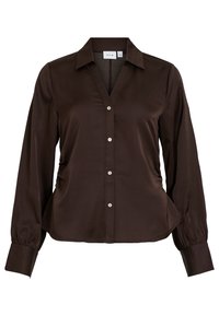 VIKASSIA SHIRT - Button-down blouse - coffee bean