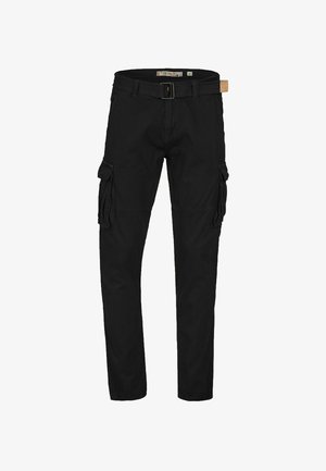 INDICODE JEANS, PASCAN - Cargohose - black