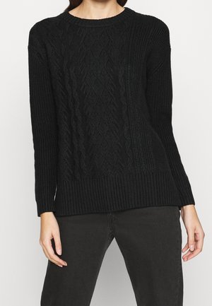 Strickpullover - black