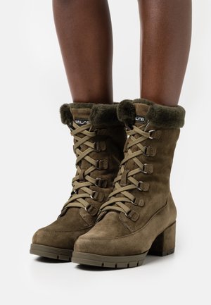 Unisa Bottines à plateau - khaki