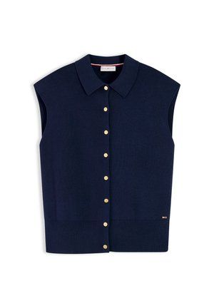 Tommy Hilfiger, TOMMY HILFIGER STRICKWESTE - Hemdbluse - marine