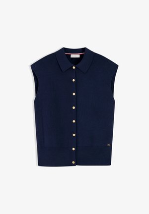 Tommy Hilfiger, TOMMY HILFIGER STRICKWESTE - Hemdbluse - marine