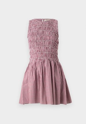 Faithfull the brand HEIDI MINI DRESS - Hverdagskjole - gingham deep red