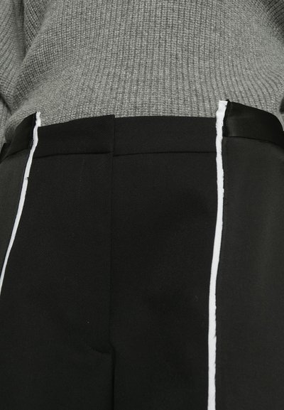 Victoria Beckham STRAIGHT LEG DECONSTRUCTED TROUSER - Püksid - black