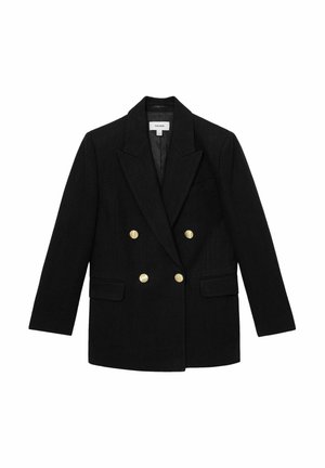 Reiss REGULAR FIT - EDEN DOUBLE-BREASTED - Cappotto corto - black