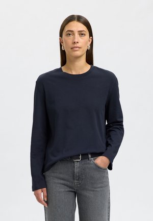 Selected Femme Maglietta a manica lunga - dark sapphire