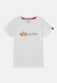 Alpha Industries - LABEL KIDS TEENS UNISEX - T-Shirt print - white Thumbnail-Bild 1