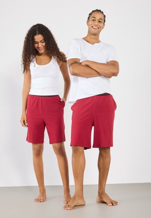 2 PACK UNISEX - Bas de pyjama - black/red
