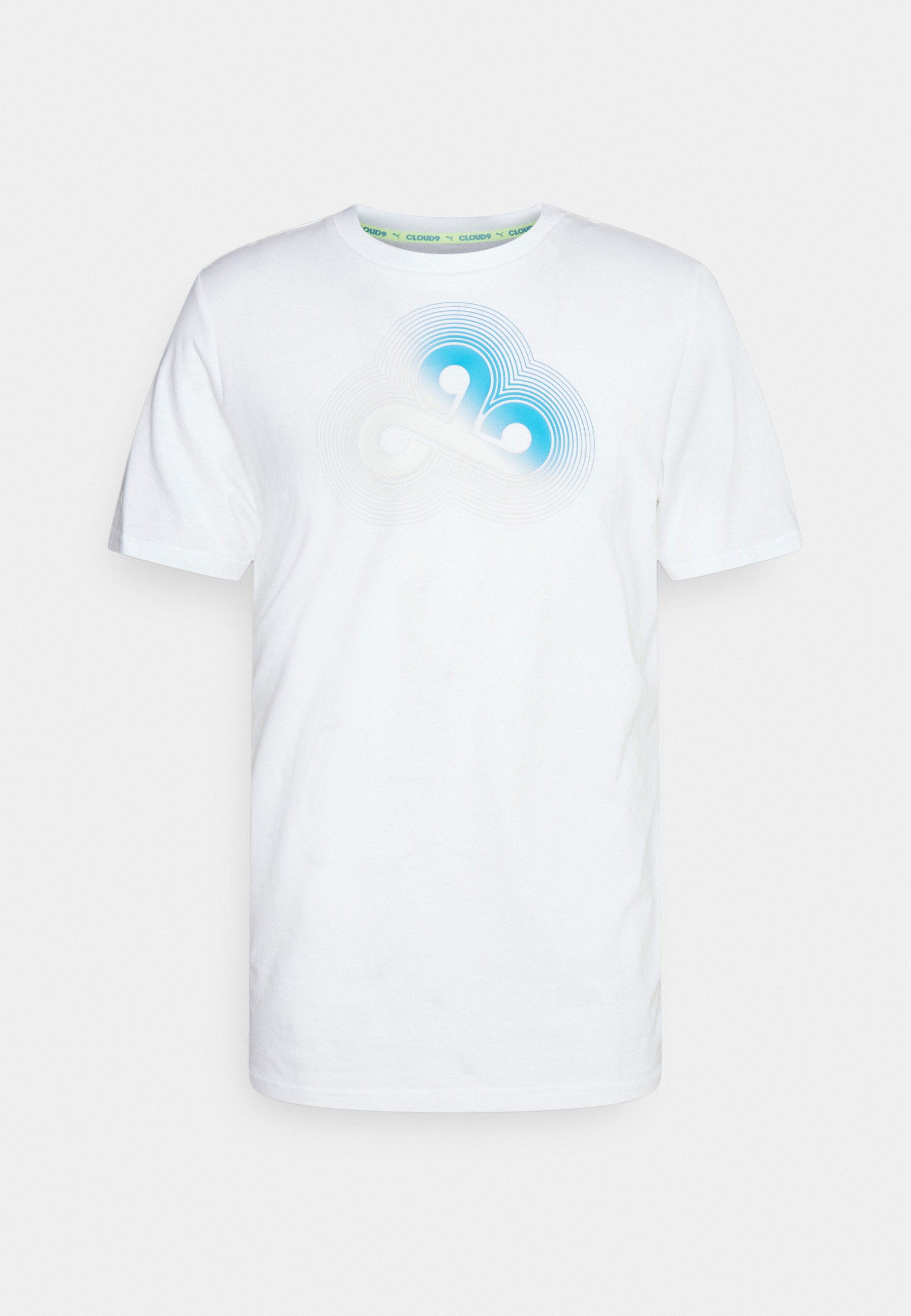 Puma CLOUD BIG LOGO TEE - T-Shirt print - puma white/weiß - Zalando.ch