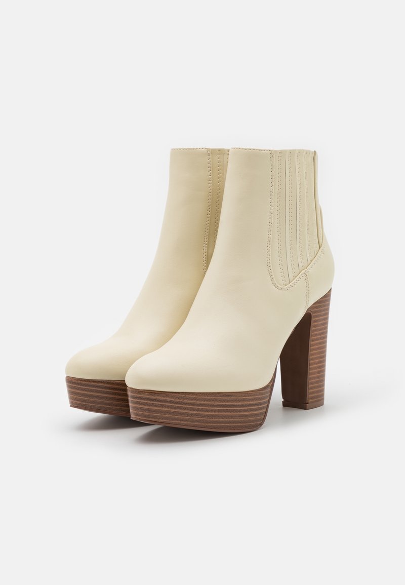 Anna Field Stivaletti con tacco off-white/avorio (Second hand