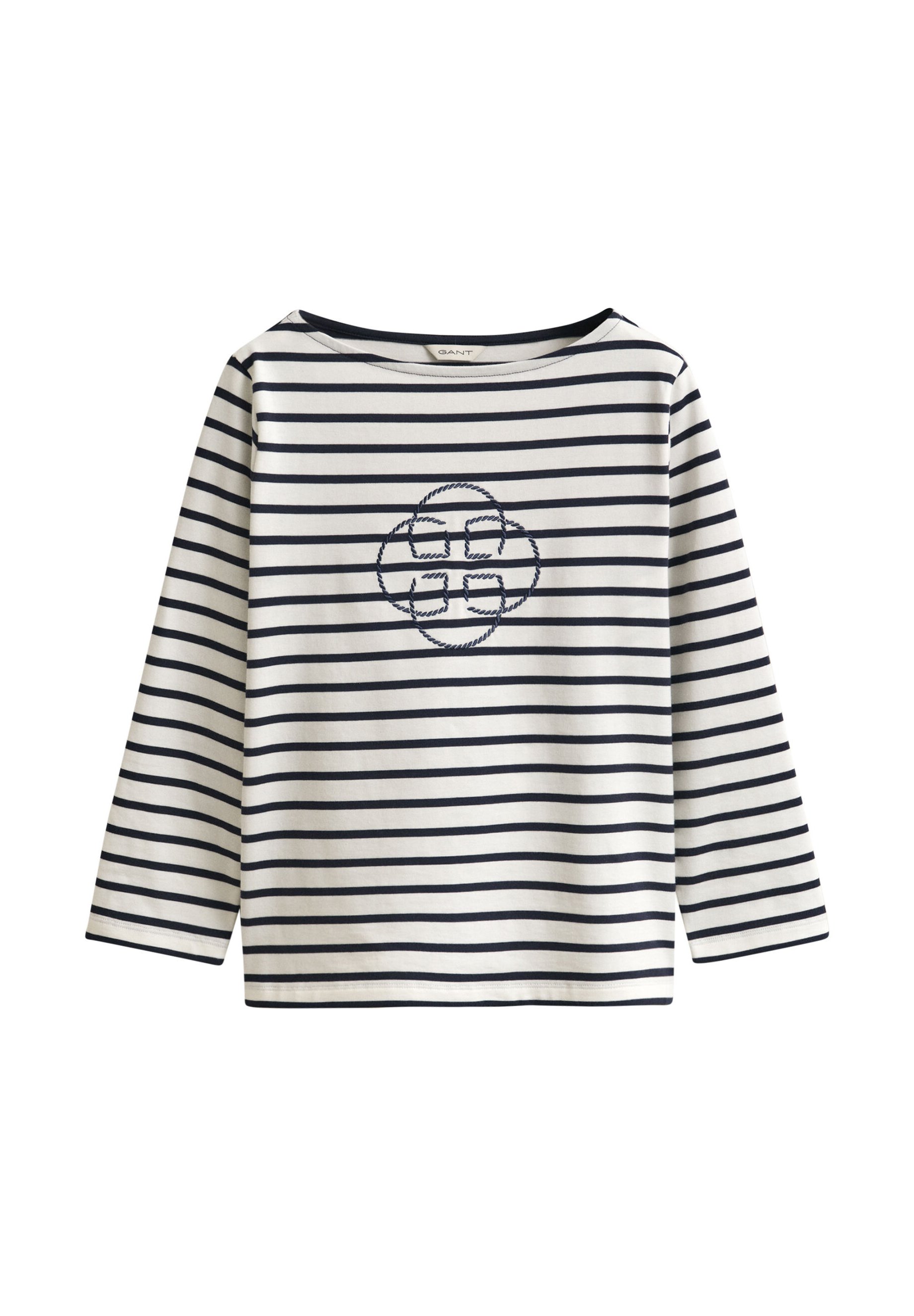 GANT THREE-QUARTER SLEEVE - Top s dlouhým rukávem - evening blue