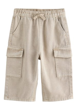 Next, REGULAR FIT - WIDE LEG CARGO TROUSERS  . - Cargobukser - stone washed
