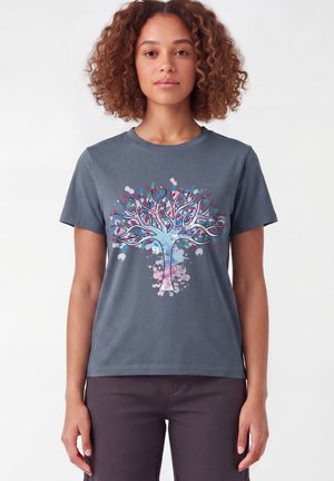watapparel, TREE OF LIFE - T-Shirt print - blue grey