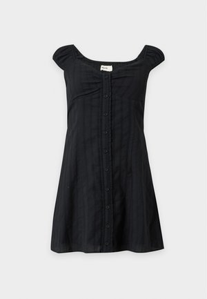 Hollister Co., CAP SLEEVE MINI DRESS - Дневна рокля - black