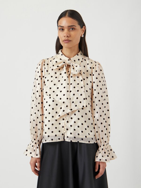 YASDOTTISH - Button-down blouse - sandshell