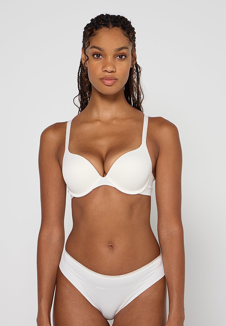 Tommy Hilfiger Biustonosz push-up mleczny
