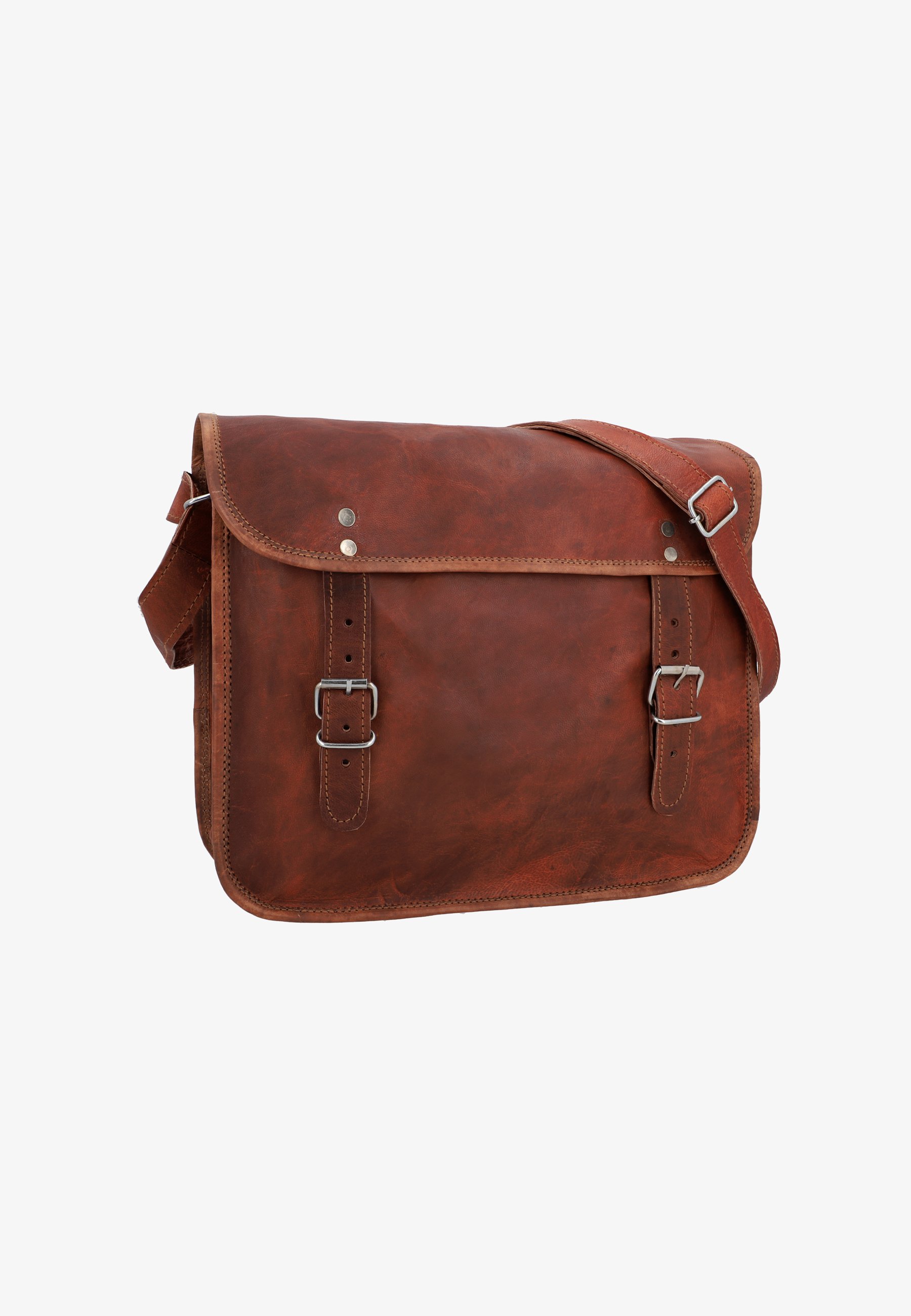 Borsa Tracolla Vintage In Pelle Gusti Leder John | Per Reflex 11" Con Inserto Impermeabile E Scomparto Per Laptop Fino A 11,6"
