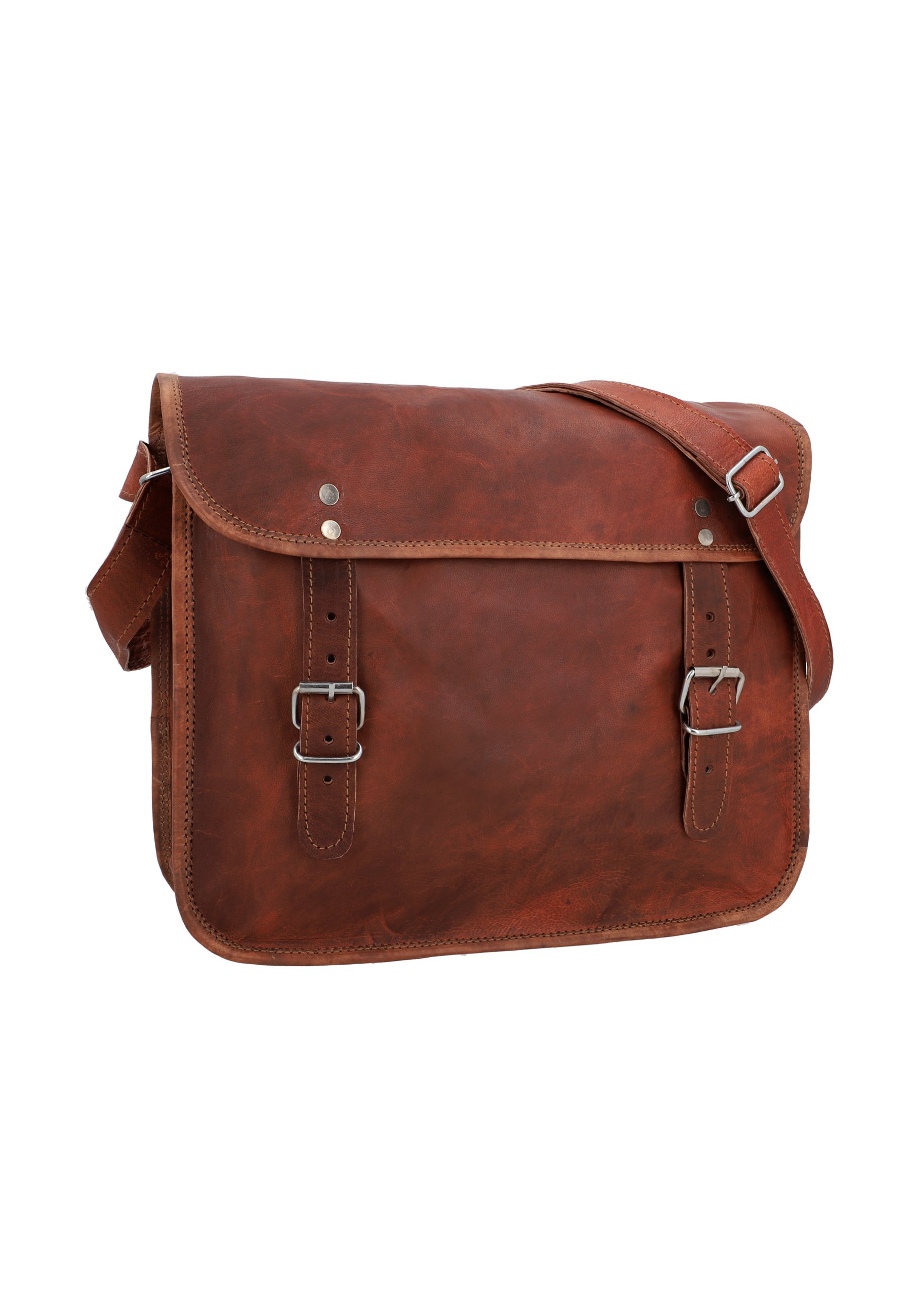 Borsa Tracolla Vintage In Pelle Gusti Leder John | Per Reflex 11" Con Inserto Impermeabile E Scomparto Per Laptop Fino A 11,6"