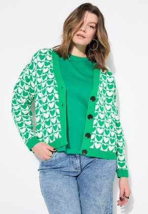 HEARTS - Neuletakki - emerald green