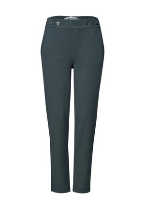 Street One, SLIM LEG HOSE IM LOOSE FIT IN SCUBAQUALITÄT - Pantalon classique - dark shadowed teal