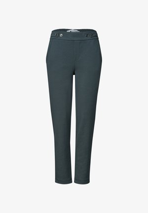Street One, SLIM LEG HOSE IM LOOSE FIT IN SCUBAQUALITÄT - Pantalones - dark shadowed teal