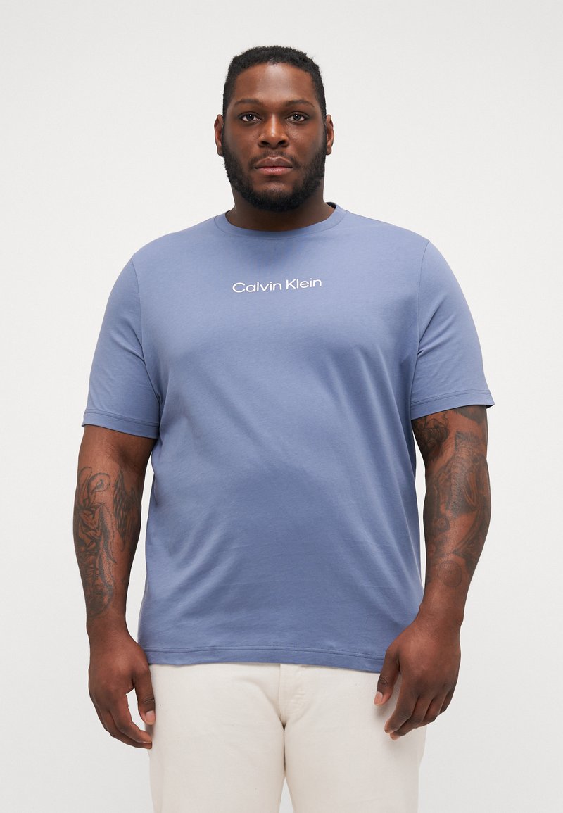 Calvin Klein HERO LOGO COMFORT - Μπλουζάκι με στάμπα - grisaille