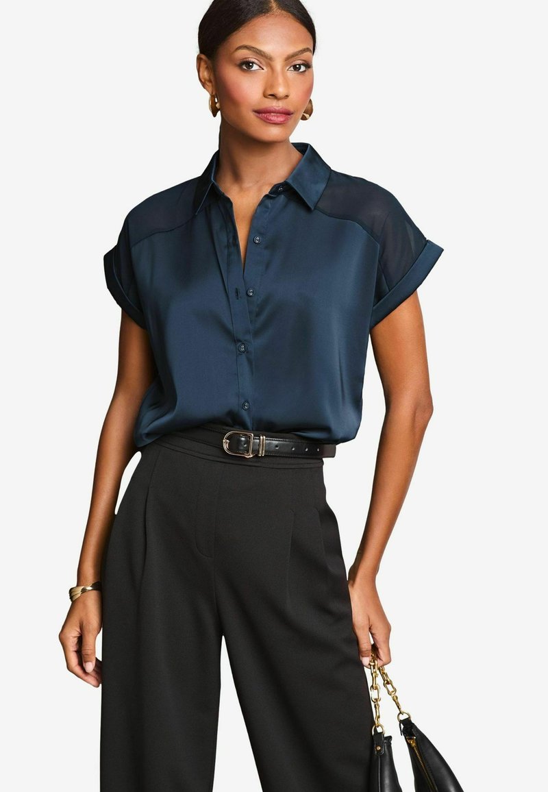Lipsy REGULAR FIT - Gombos blúz - navy