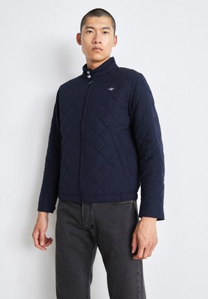 GANT QUILTED WINDCHEATER - Overgangsjakke - evening blue