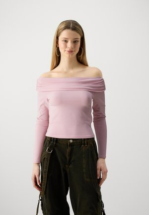 ONLLIVE LOVE OFF SHOULDER - Hosszú ujjú felső - bleached mauve