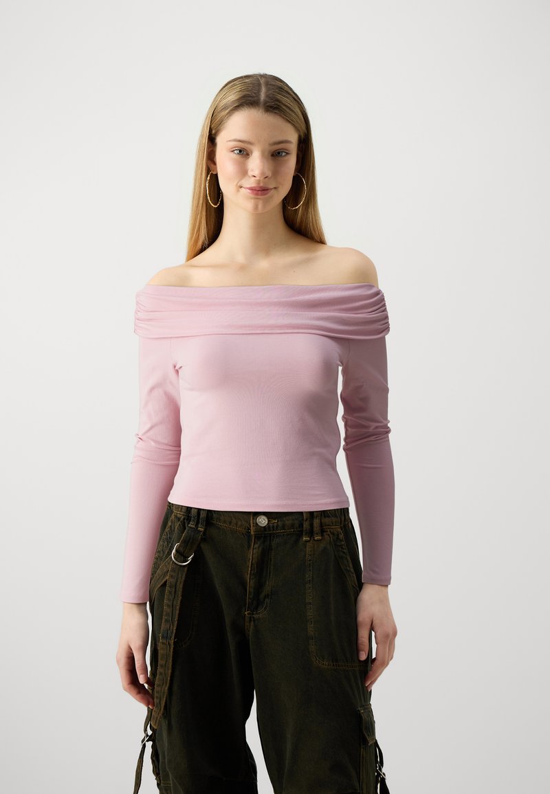 ONLY - ONLLIVE LOVE OFF SHOULDER - Langarmshirt - bleached mauve, Vergrößern