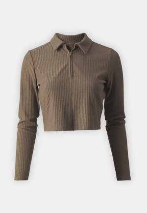 ONLY ONLNELLA HALF ZIP - Ilgarankovis viršutinės dalies drabužis - carafe