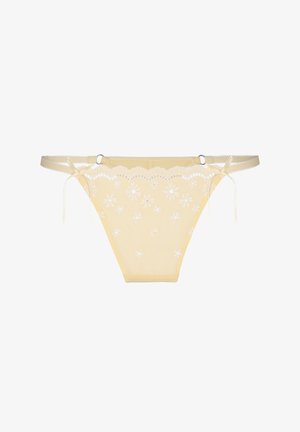 Hunkemöller, HUNKEMÖLLER HIGHLEG THONG GAIA - String - yellow