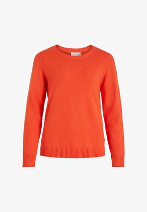 VILA VIRIL O-NECK - Džemperis - tigerlily