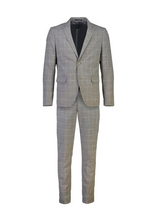 CHECKED SLUB - Kostuum - khaki