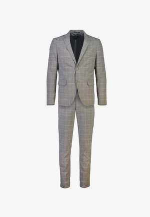Lindbergh CHECKED SLUB - Traje - khaki