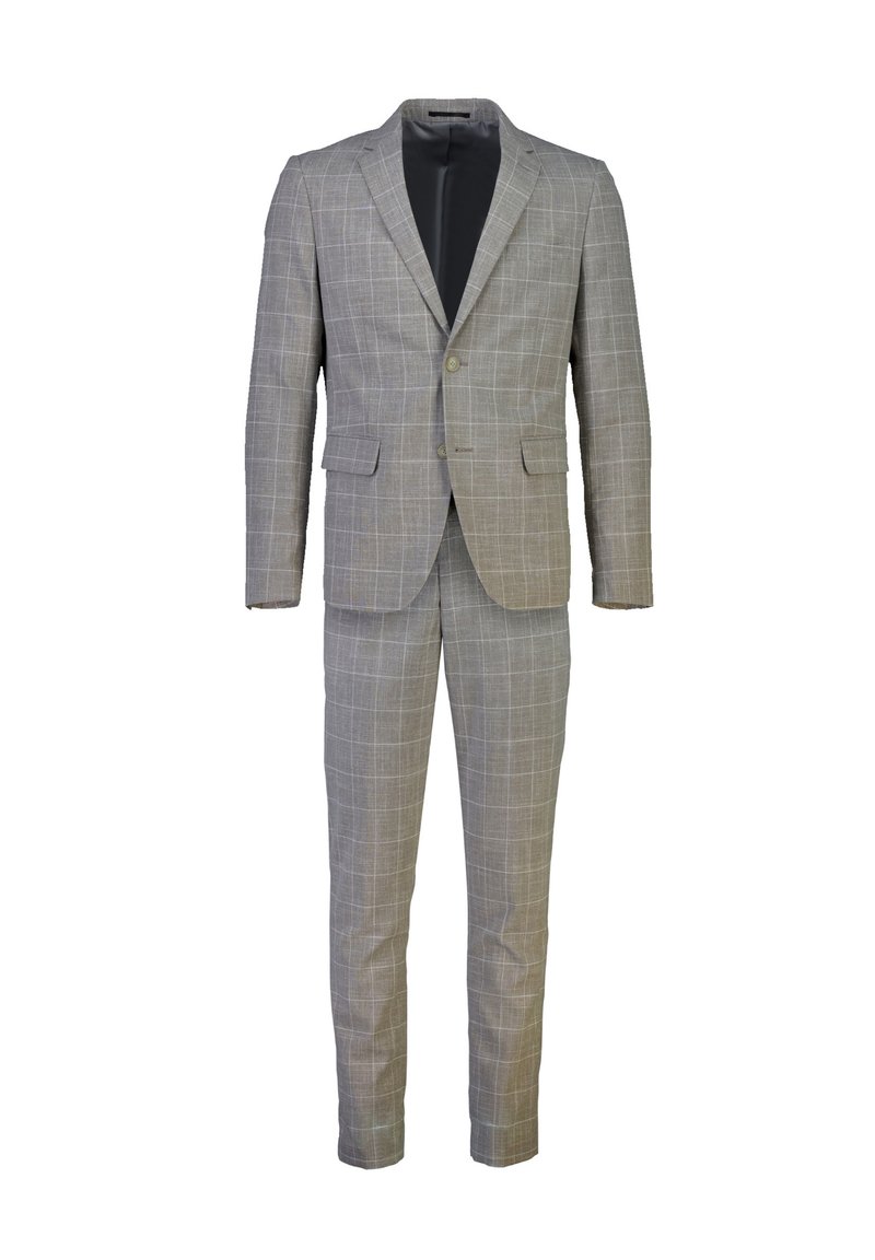 Lindbergh CHECKED SLUB - Completo - khaki