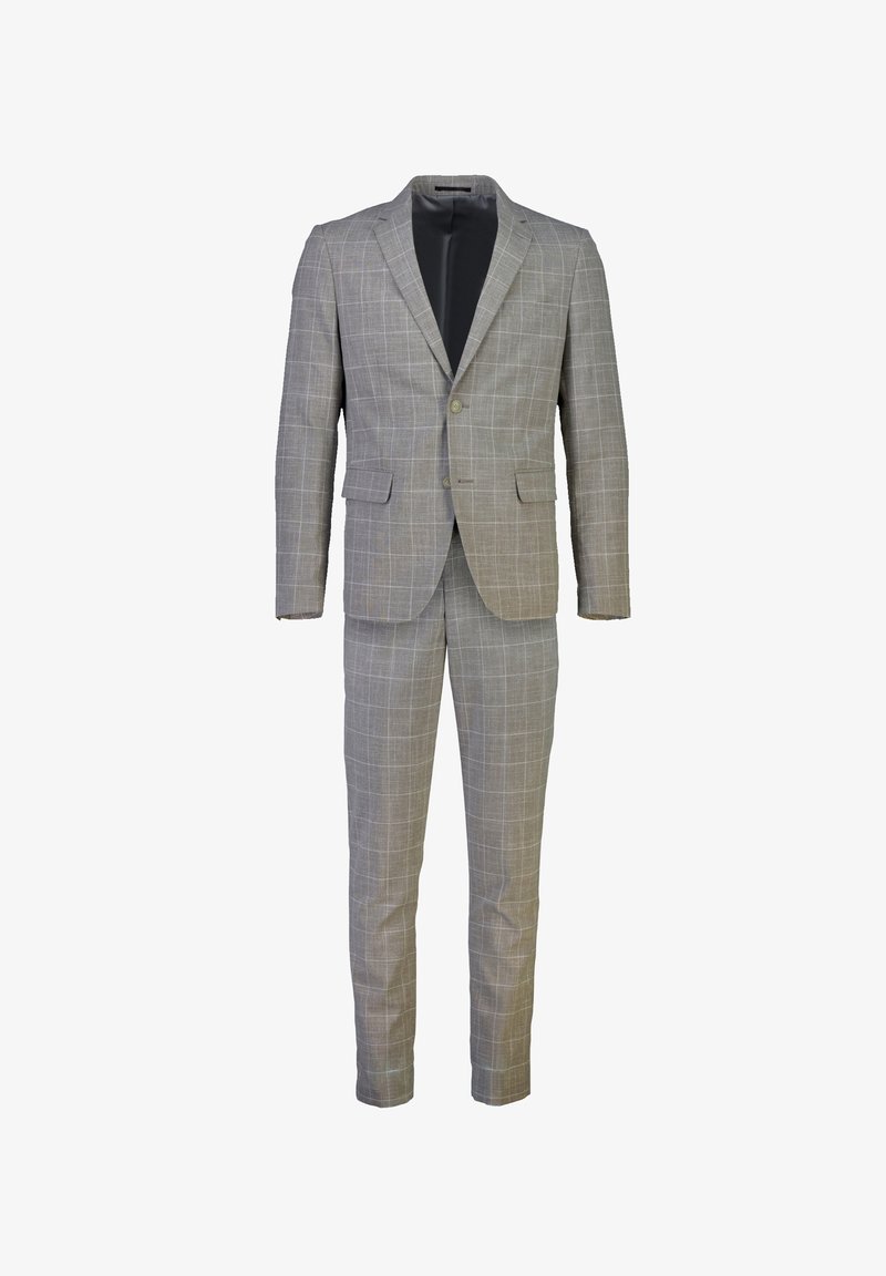 Lindbergh CHECKED SLUB - Completo - khaki