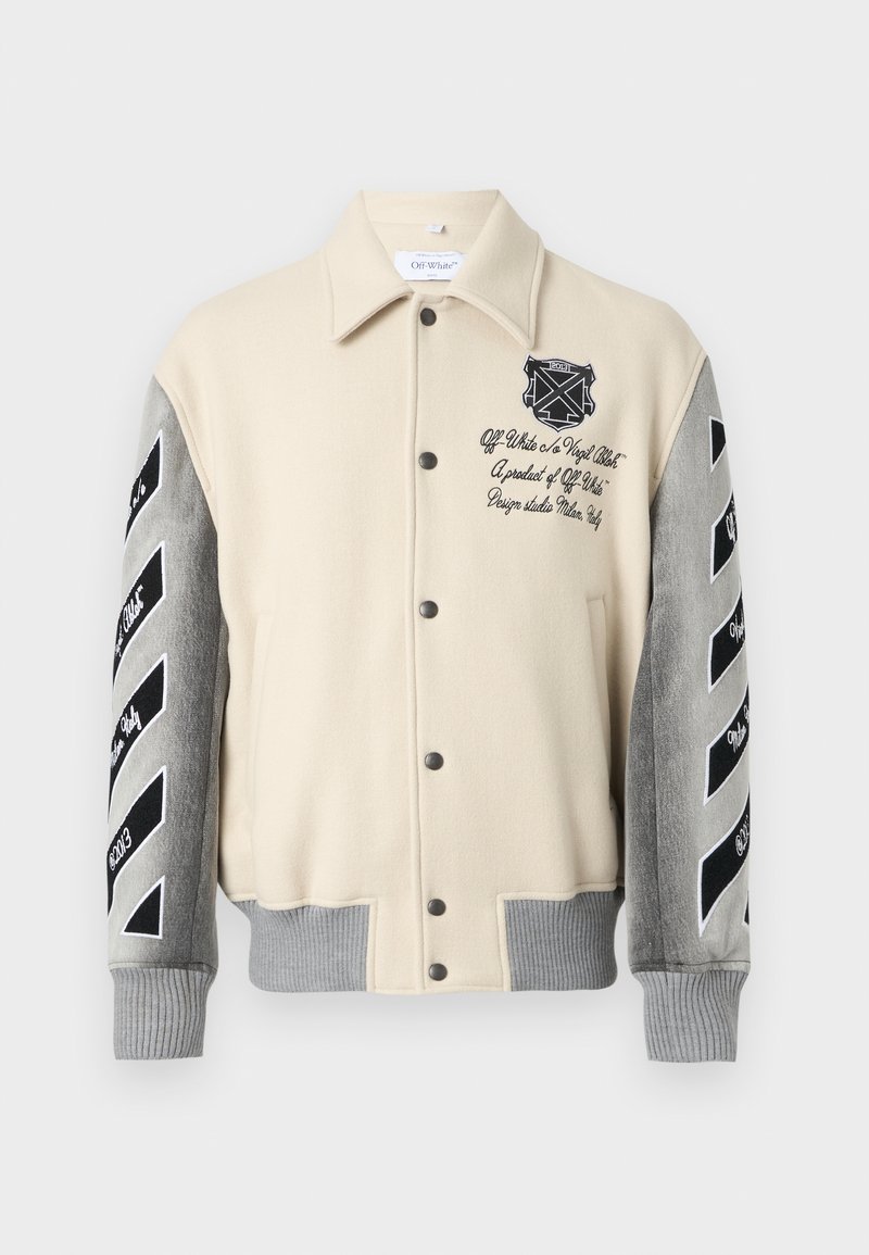 OFF-WHITE RELAXED VARSITY - Giacca da mezza stagione - cream/beige ...