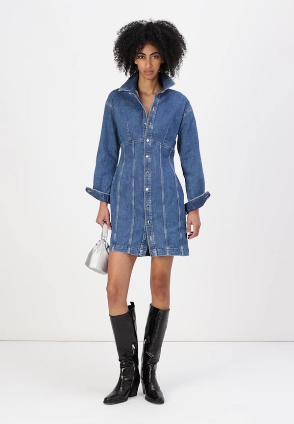 MIRIA DRESS - Denim dress - enlinghtment dark4