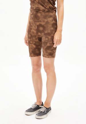 NEDAA AUTUMN GARDEN - Shorts - pale umber